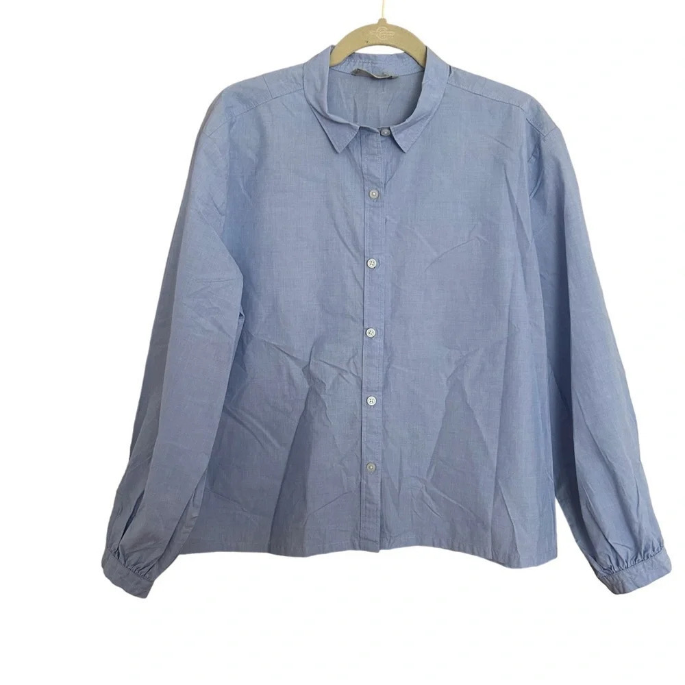 EVERLANE BABY BLUE CLASSIC BUTTON DOWN SHIRT